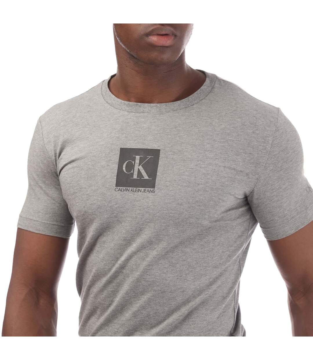 T-shirt Homme Gris Calvin Klein-3