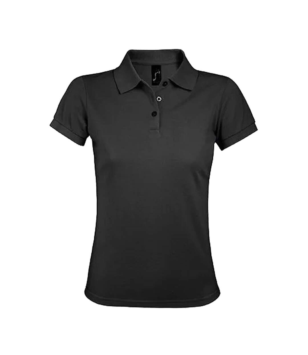 Polo Prime Femme Gris Foncé Uni SOLS-1