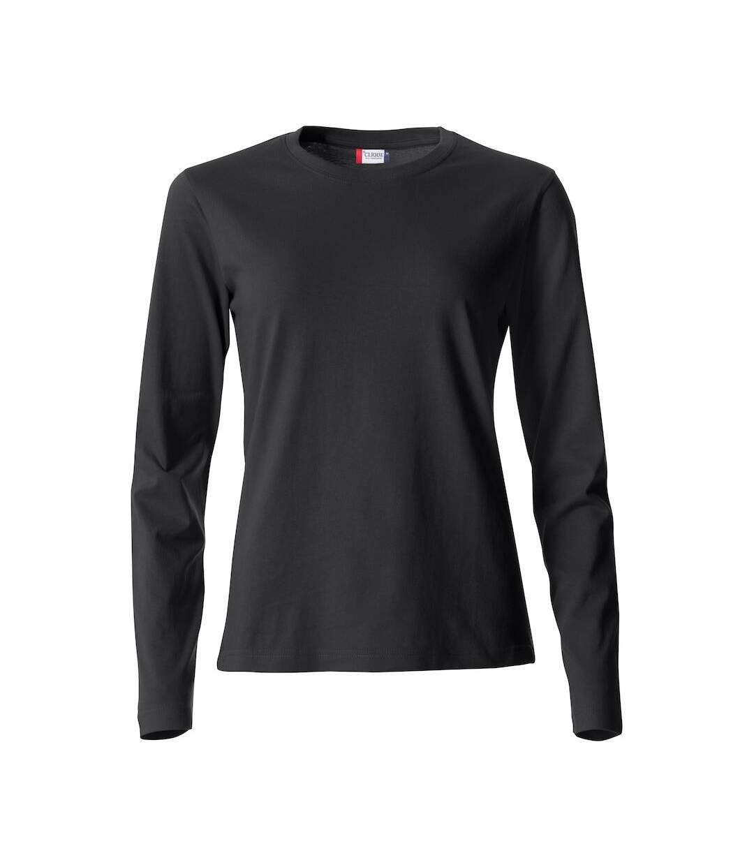Clique Womens/Ladies Basic Long-Sleeved T-Shirt (Black)
