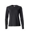 Clique Womens/Ladies Basic Long-Sleeved T-Shirt (Black)
