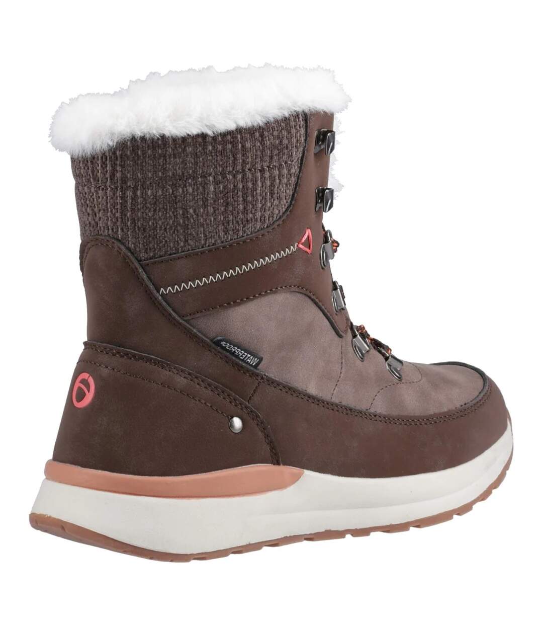 Womens/ladies sheephouse hiking boots brown Cotswold-2