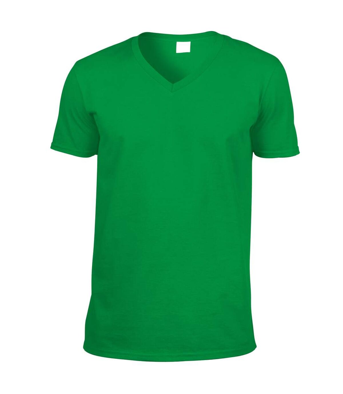Gildan Mens Soft Style V-Neck Short Sleeve T-Shirt (Irish Green)