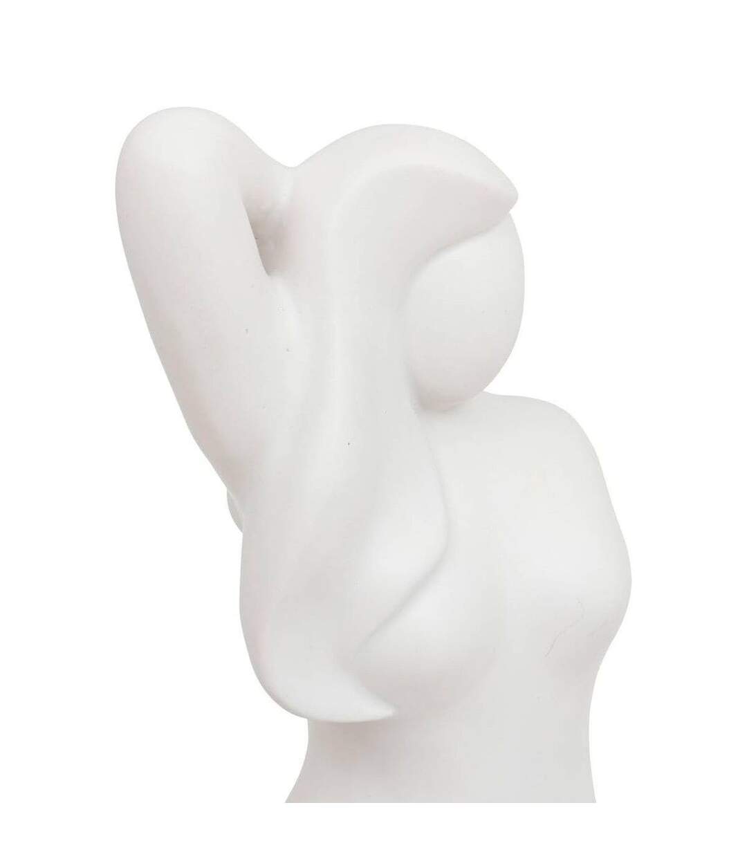 Statuette Femme en Céramique Soleya 28cm Blanc-2