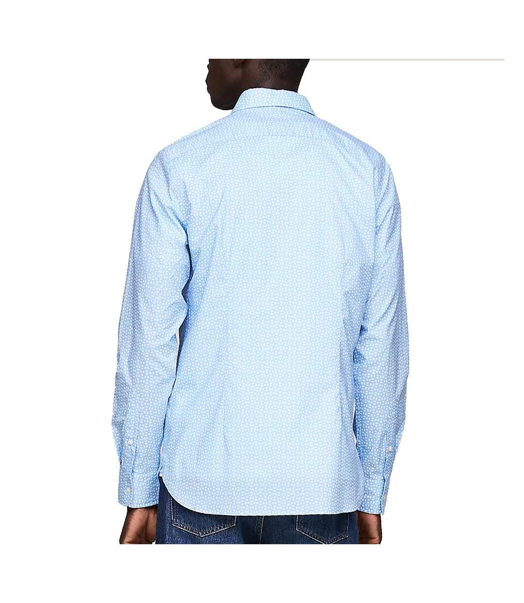 Chemise bleu homme tommy hilfiger poplin 0gy - s-2