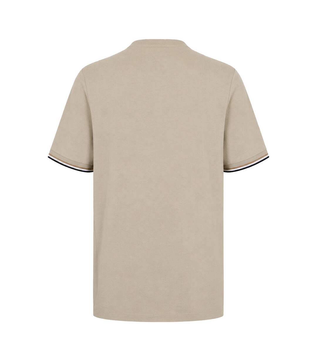 Mens Hbb Thompson 04 Premium Cotton Regular T-shirt Beige Boss-2