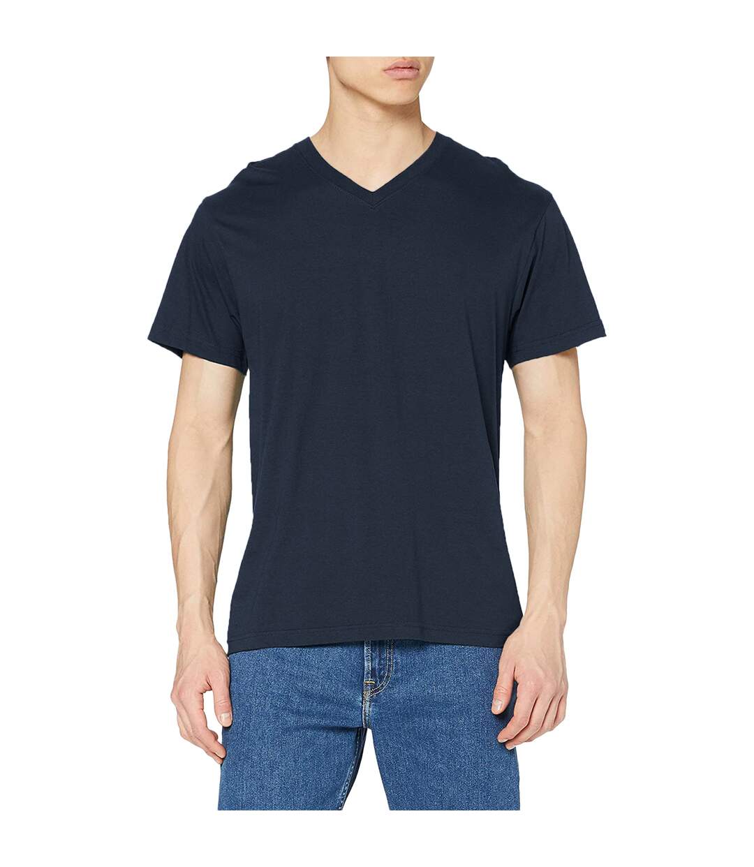 T-shirt col v homme bleu nuit Stedman