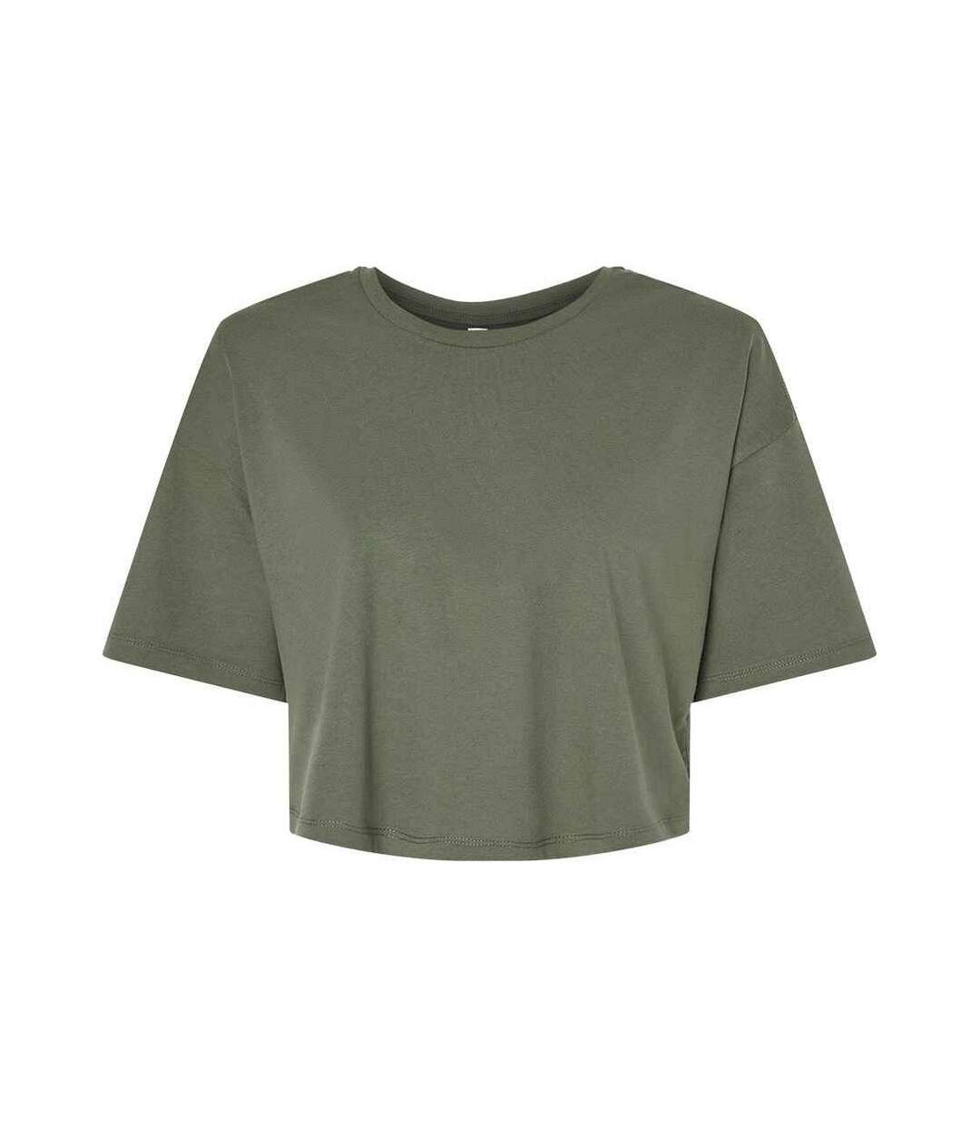 T-shirt court femme vert kaki Bella + Canvas-1