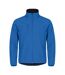 Mens Classic Soft Shell Jacket Royal Blue Clique-1