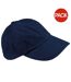 Lot de 2  casquettes de baseball adulte bleu marine Beechfield-1