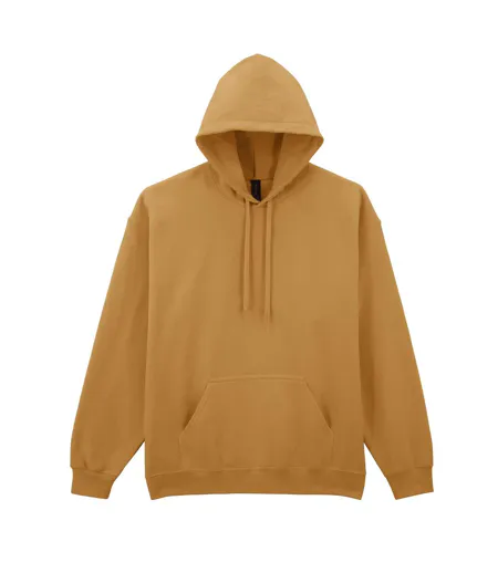 Unisex Adult Softstyle Fleece Midweight Hoodie Mustard Gildan