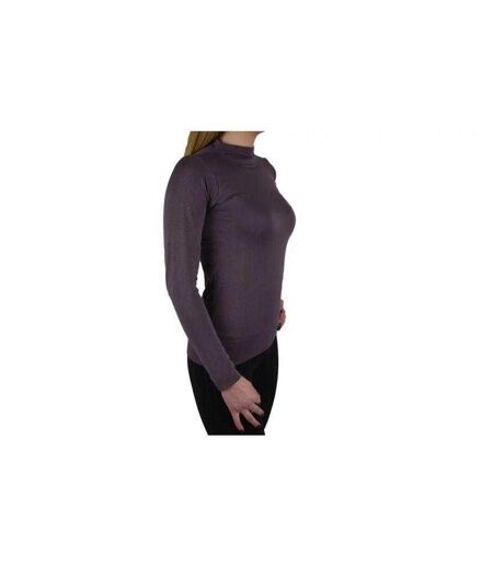 T-shirt Manches Longues Femme Violet Clair Gym Hero