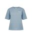Womens/ladies Back Print Oversized T-shirt Brunnera Blue USA Pro-1