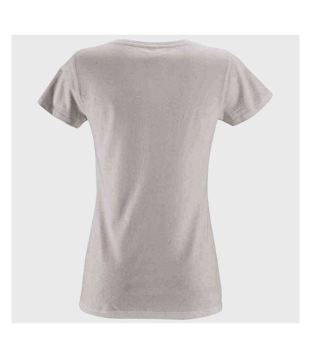 T-shirt bio manches courtes milo femme blanc SOLS-2