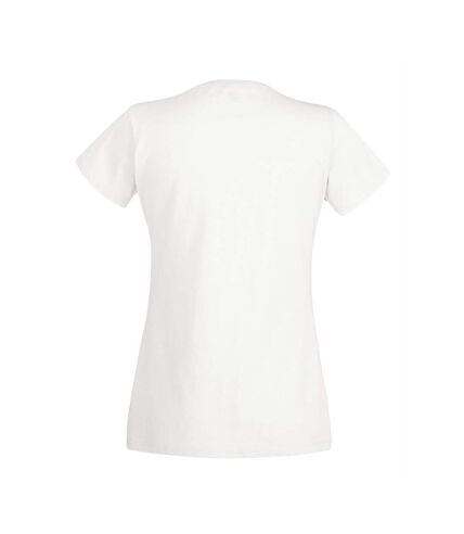 Womens/Ladies Value Fitted Short Sleeve Casual T-Shirt (Snow) - UTBC3901