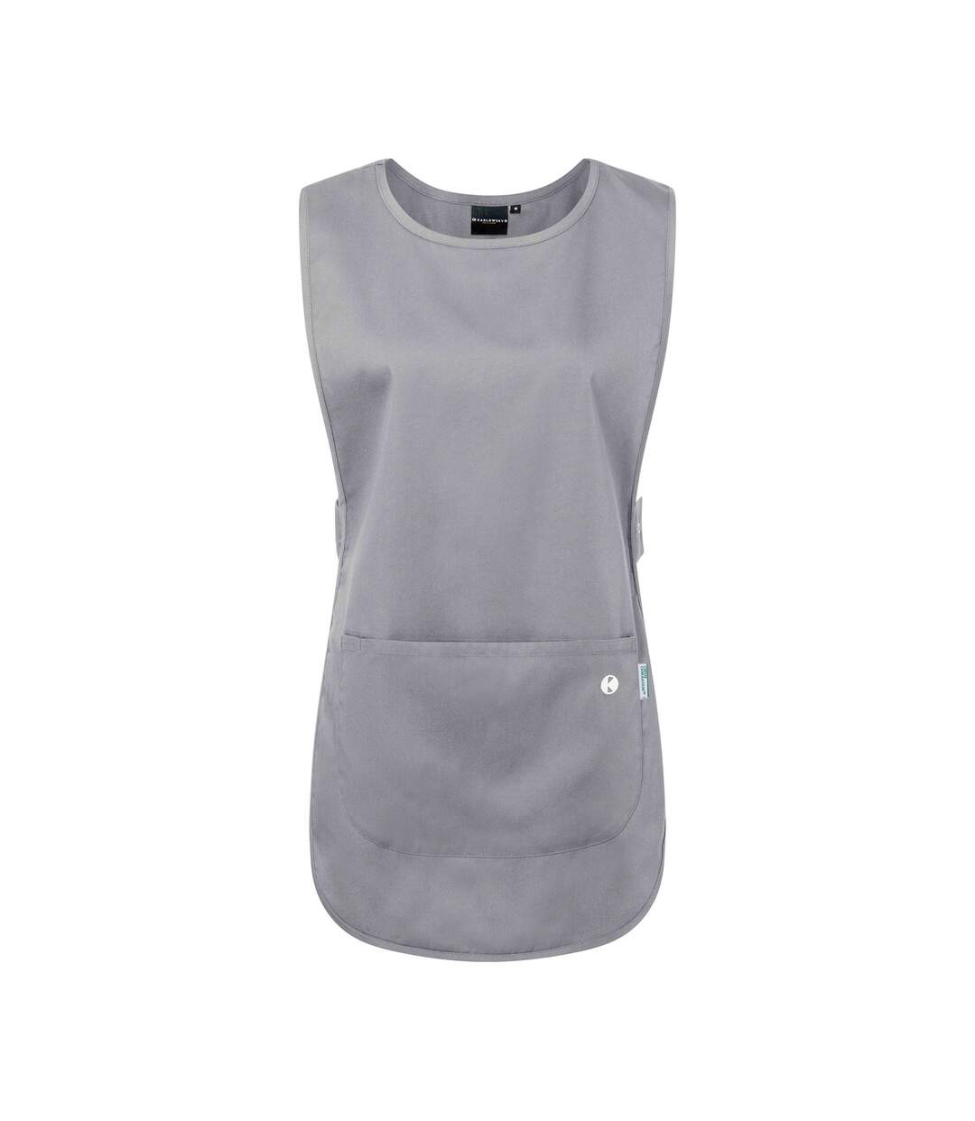 Womens/ladies Essential Pull Over Work Tunic Platinum Grey Karlowsky-1