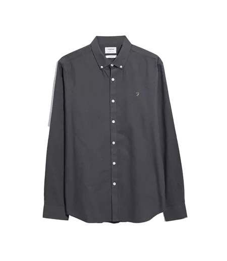 Chemise Brewer Homme Charbon Farah