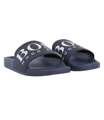 Claquettes Solar Homme Bleu Foncé Boss