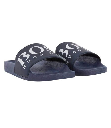 Claquettes Solar Homme Bleu Foncé Boss