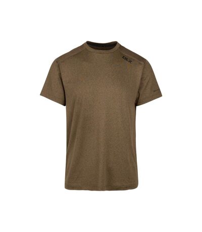 Mens doyle dlx marl t-shirt dark olive Trespass