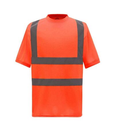 Yoko Mens High-Vis Short-Sleeved T-Shirt (Orange)
