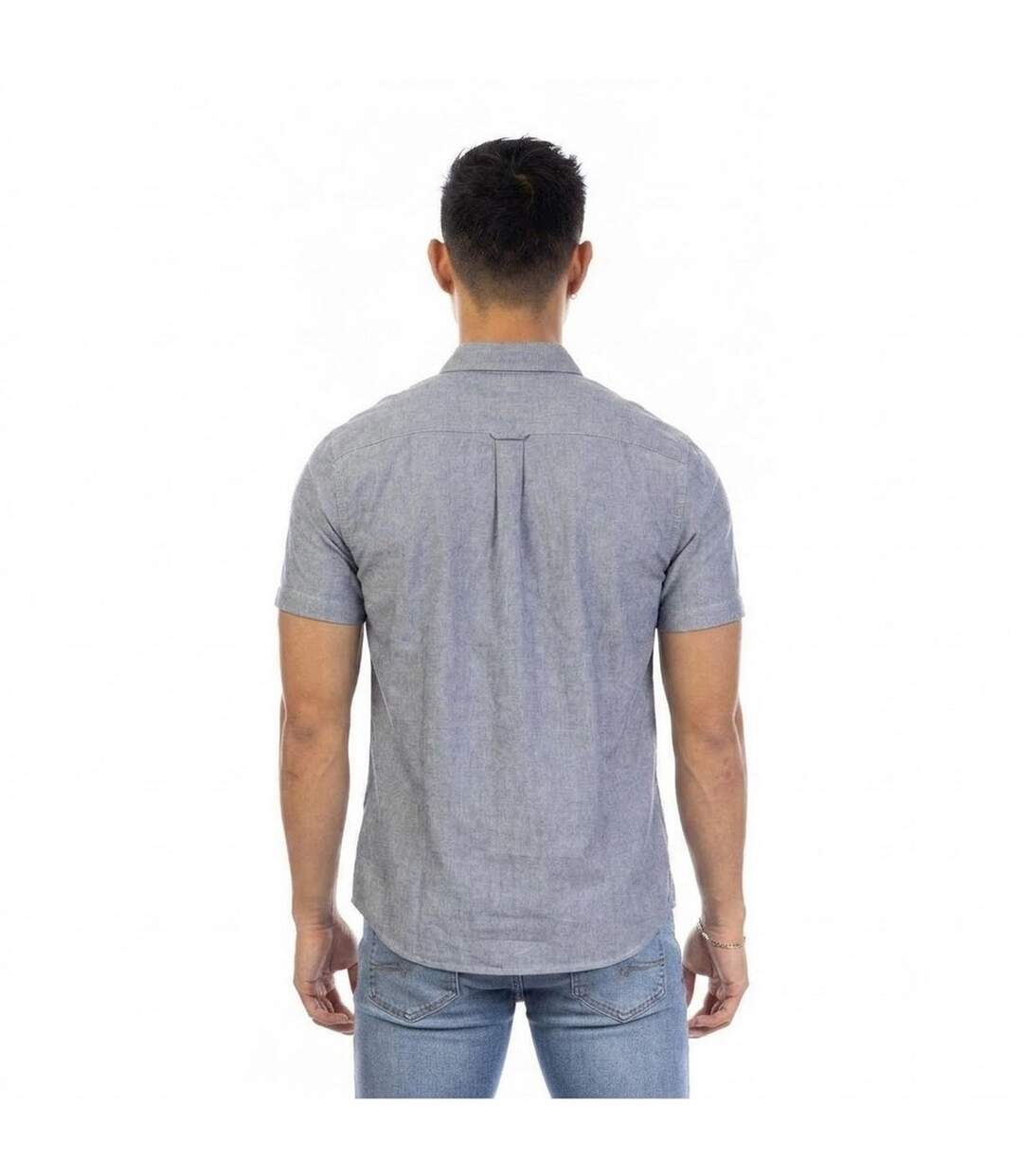 Mens Short-sleeved Shirt Grey Peter Werth-2