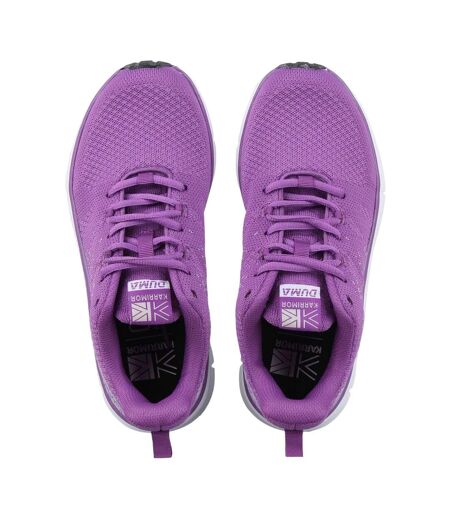 Womens/ladies Duma 6 Ortholite Trainers Grape Karrimor