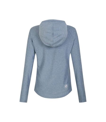 Sweat à capuche sprint city femme bleu délavé chiné Dare 2b