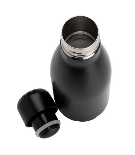 Stainless steel 260ml water bottle one size black XD Collection