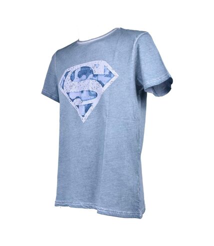 T shirt homme Licence Superhéros: Superman, Batman, Avengers..- Assortiment modèles photos selon arrivages- Er3532 Superman Bleu