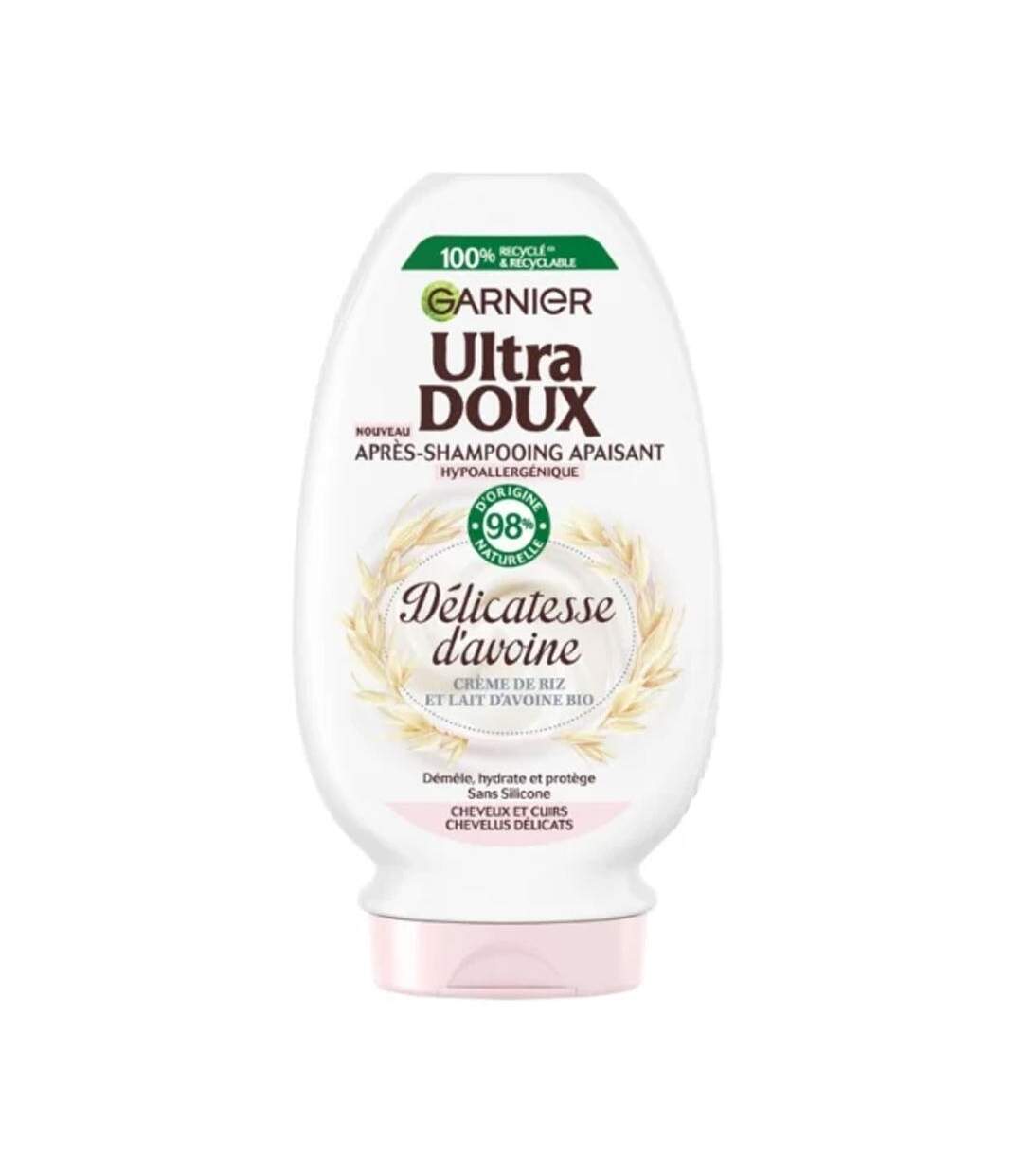 Après-shampoing doux apaisant garnier délicatesse d'avoine ultra doux - 250ml-1