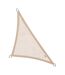 Voile d'ombrage triangulaire Coolfit sable 5 x 5 x 7.1 m