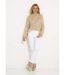 Blouse voile motifs métallisés encolure V-3
