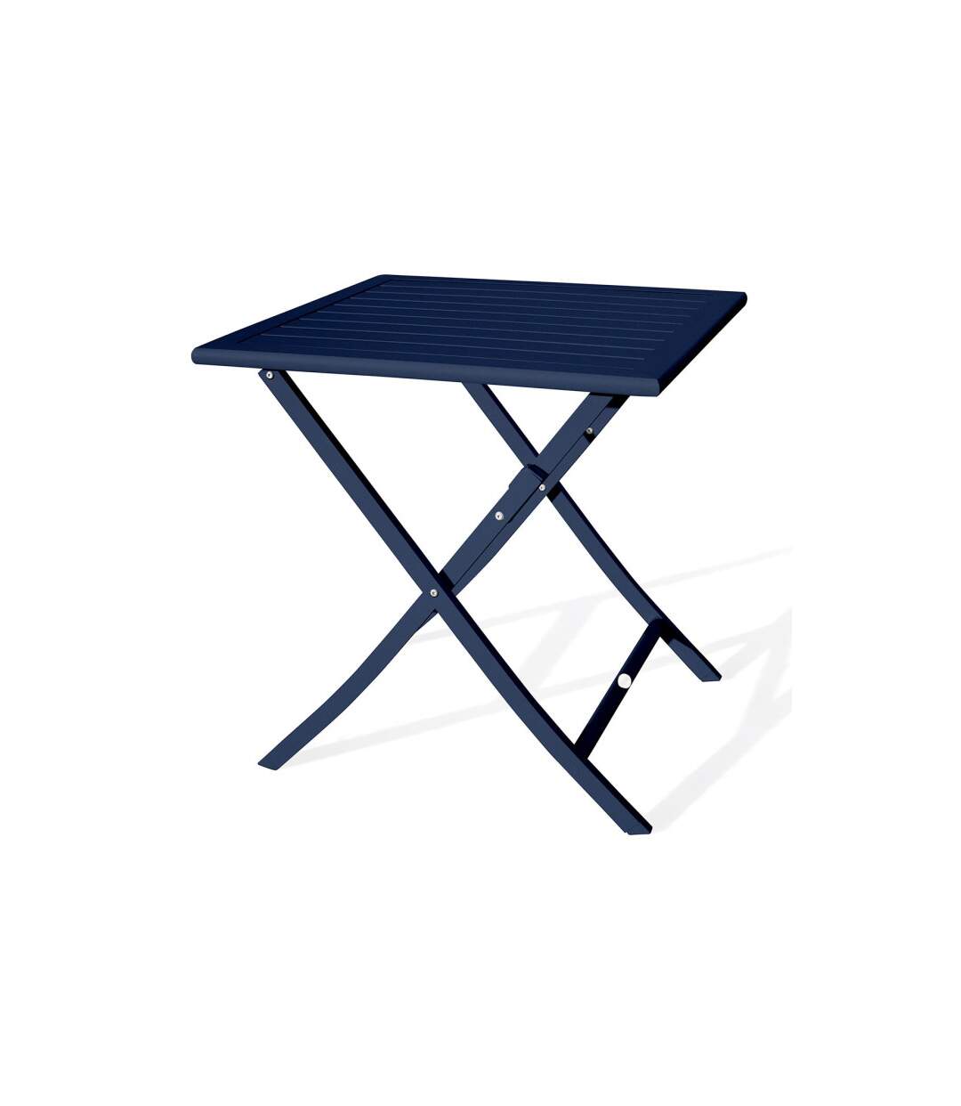 Table de Jardin Pliante Marius 70cm Bleu Marine-1