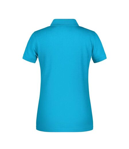 Polo Bio Workwear Femme Turquoise Vif James And Nicholson