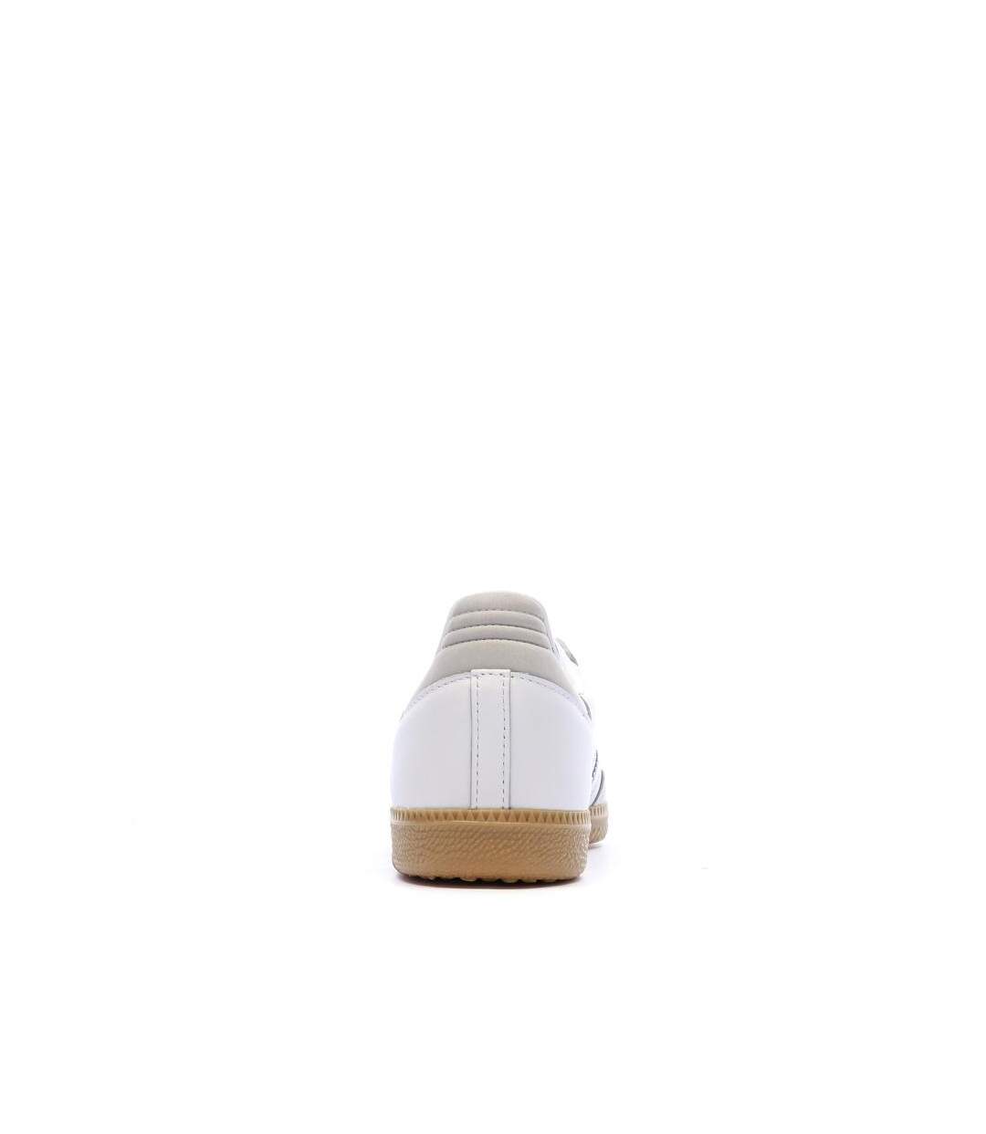 Baskets blanches/argent femme adidas samba og w-3