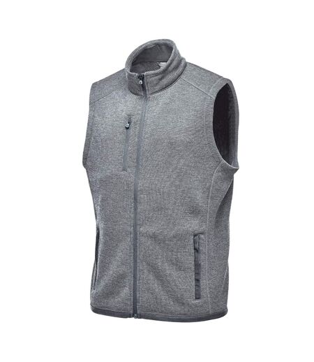 Mens Avalante Knitted Heather Full Zip Gilet Granite Stormtech