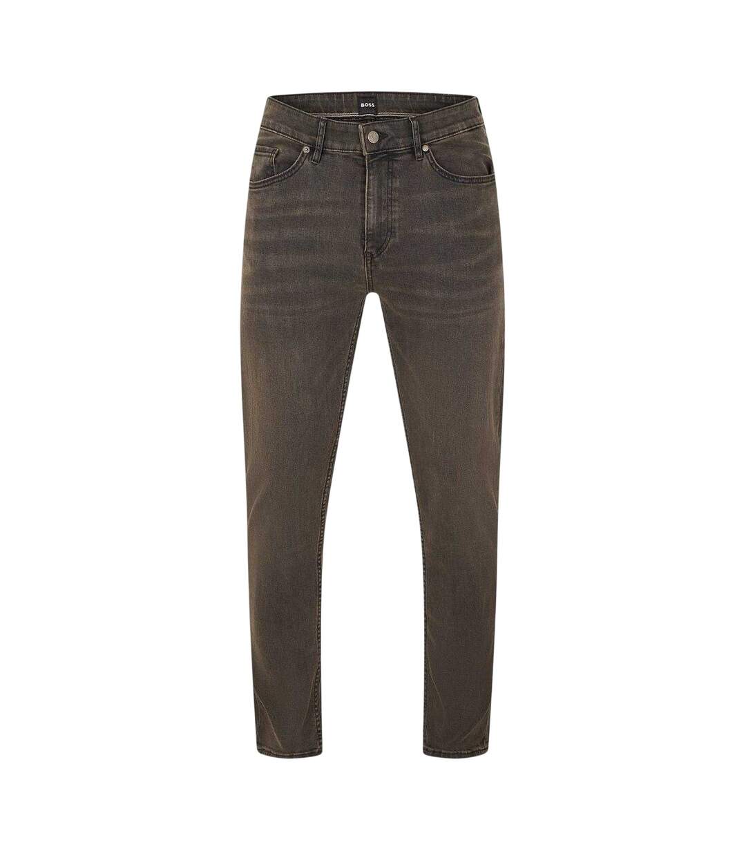 Mens Tabler 5 Pockets Slim Jeans Dark Grey Boss-1