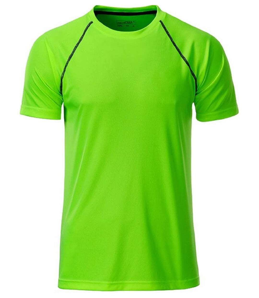 Maillot running respirant - Homme - JN496 - vert vif