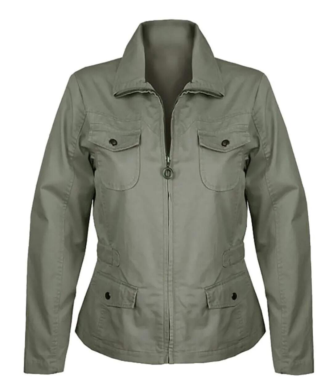 Veste Saharienne Femme Mayflower Manga1 Kaki-2