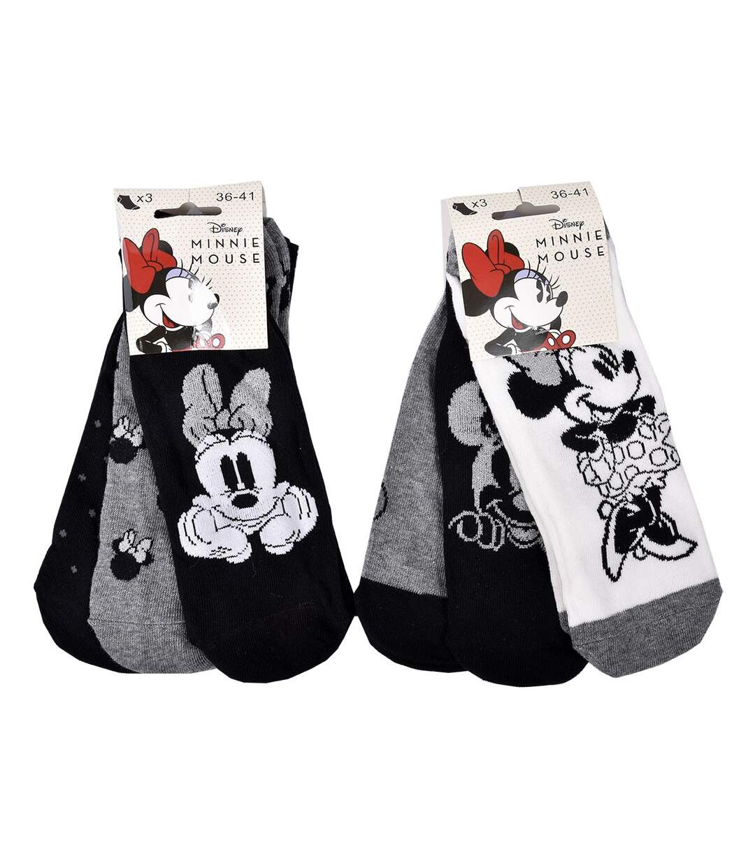 Chaussettes Pack Femme MINNIE Pack de 9 Paires Sneaker SURPRISE