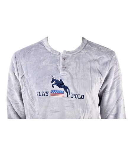 Pyjama Homme Long SWEET SECRET J2084 POLAIRE MARINE
