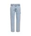 Mens Denim Carpenter Relaxed Fit Jeans Light Denim Blue Only-2