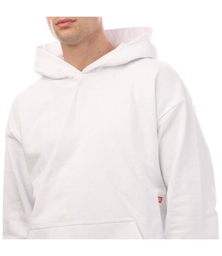 Sweat À Capuche Style Imprimé Au Dos S-boxt-hood-n8 Homme Blanc Diesel