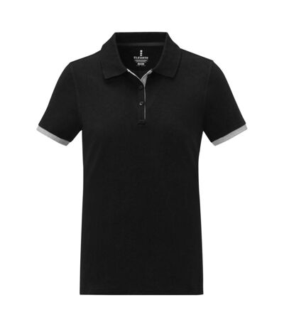 Elevate Womens/Ladies Morgan Short-Sleeved Polo Shirt (Solid Black) - UTPF3820