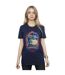 Disney Womens/Ladies Onward Laurel And Blazey Crest Cotton Boyfriend T-Shirt (Bleu marine) - UTBI42394-2