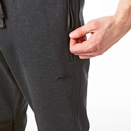 Mens classic plain jogging bottoms charcoal marl Iron Mountain