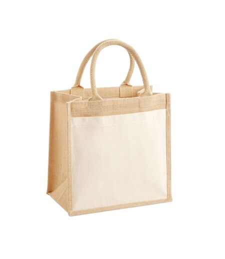 Pocket Jute Midi Tote Taille Unique Beige Pâle Westford Mill