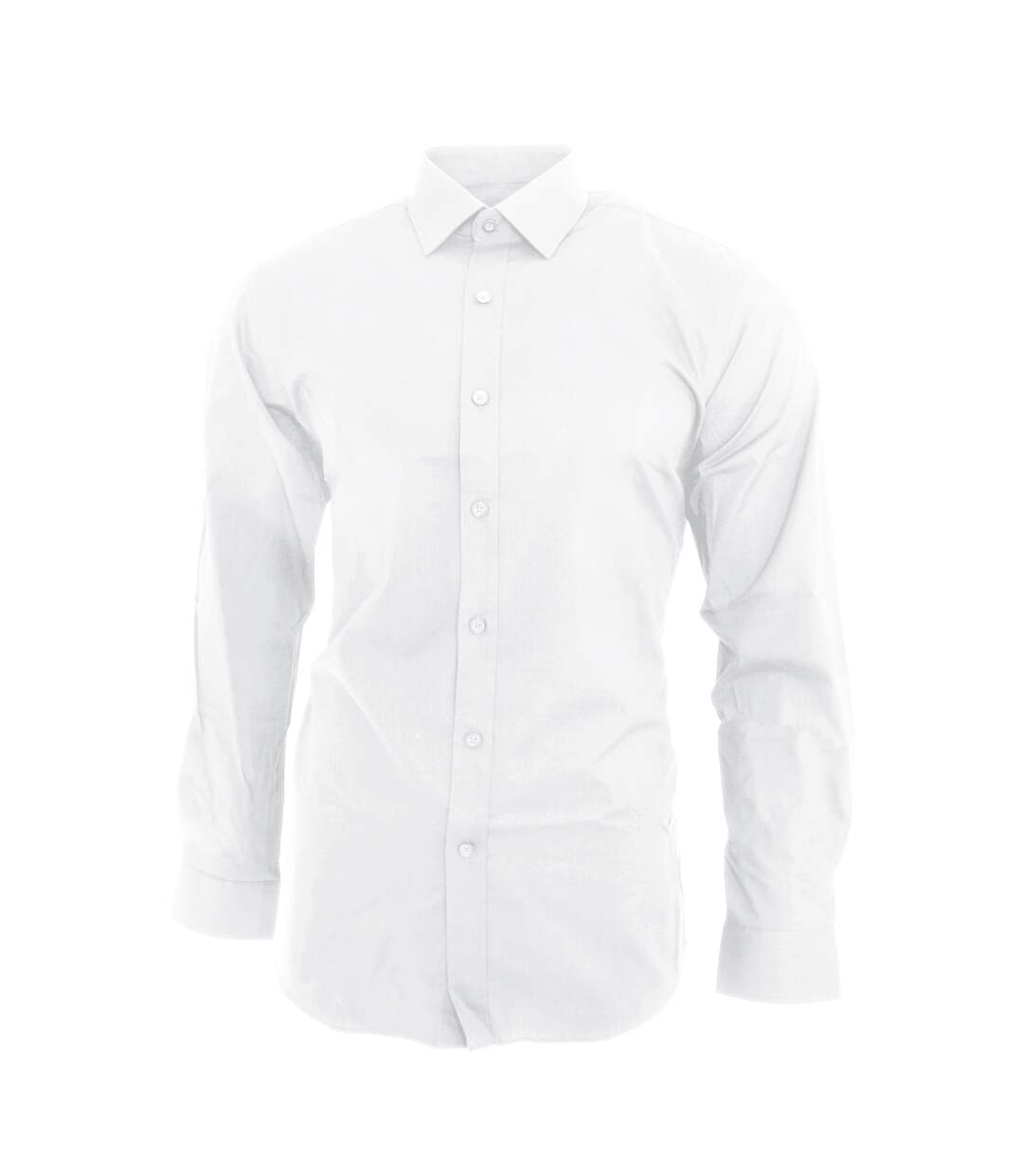 Chemise cintrée hommes blanc Brook-1