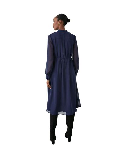 Robe mi-longue femme bleu marine Principles