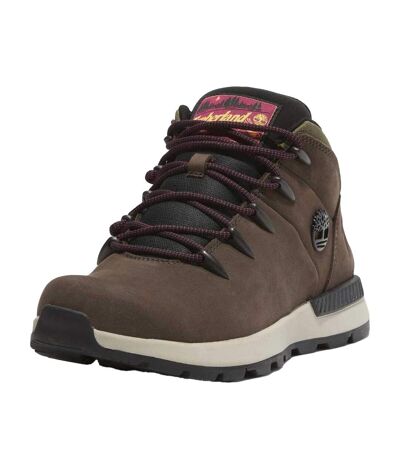 Mens Sprint Trekker Leather Lace Up Mid Boots Brown Timberland